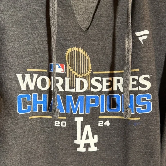 Los Angeles Dodgers 2024 World Series Champions Pullover Hoodie Size 2X - Picture 3 of 7